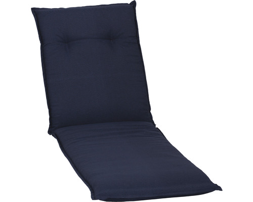 Galette d'assise pour chaise longue beo AUB21 58 x 191 cm coton bleu-0