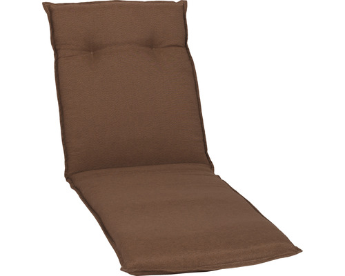 Galette d'assise pour chaise longue beo AUB04 58 x 191 cm coton marron