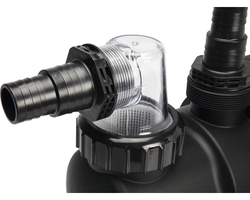 Teichpumpe mit transparentem Vorfilter