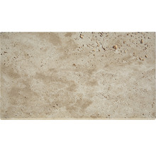 Bordure de piscine FLAIRSTONE margelle Roma élément droit beige 1 côté long arrondi 61 x 35 x 3 cm-thumb-2