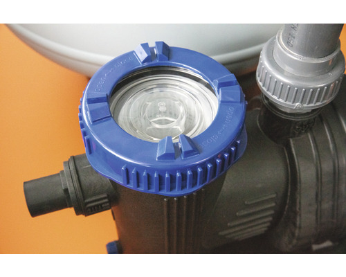 Pompe de piscine avec couvercle transparent pour le contrôle