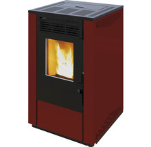 Poêle à pellets avec fenêtre et flammes