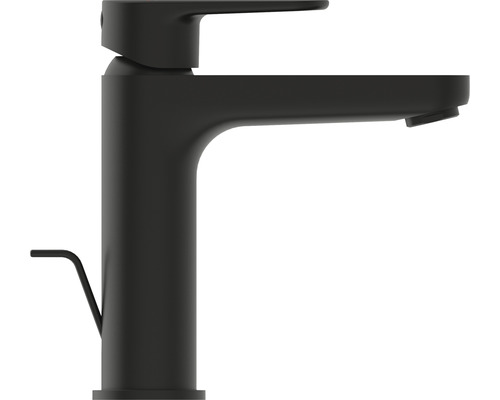 Schwarzer Waschtischmischer mit Hebel