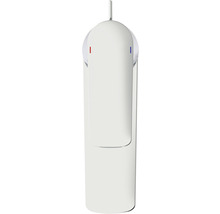 Robinet de lavabo avec levier et repères pour eau froide et eau chaude