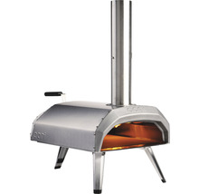 Four à pizza Ooni en acier inoxydable avec cheminée