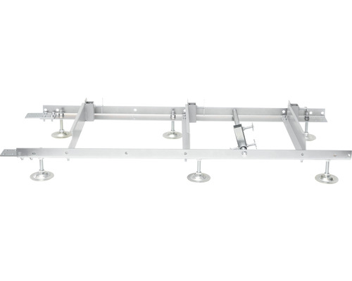 Construction de cadre métallique avec pieds réglables pour l''aménagement intérieur