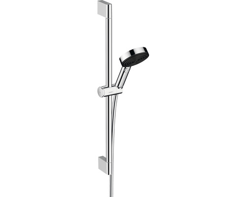 Ensemble barre de douche hansgrohe Pulsify Select S 105 3j Relaxation chrome brillant longueur de barre 669 mm 24160000