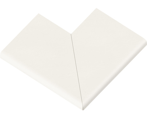 Margelle de bordure de piscine Aquitaine élément plat angle extérieur 90° blanc 49,5 x 31 x 3,2 cm