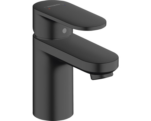 hansgrohe Waschtischarmatur mit Einhebelmischer VERNIS BLEND 70 schwarz matt ohne Ablaufventil 71558670