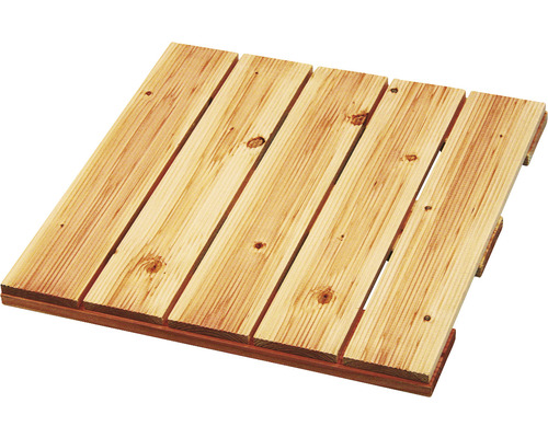 Dalle de terrasse sapin de Douglas 50 x 50 x 3,2 cm nature