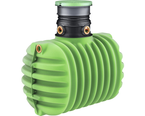 Cuve à enterrer pour eau de pluie GARANTIA paquet jardin CRISTALL PROline 2650 l Réservoir d''eau de pluie en plastique