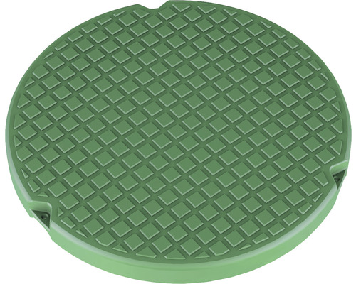 Runde Schachtabdeckung mit Riffelblechmuster