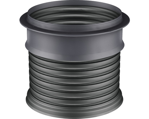 Graues Faltenrohr Detailaufnahme