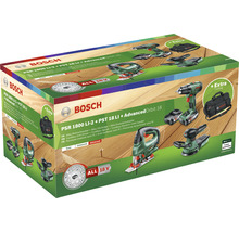 Bosch PSR 1800 LI-2 PST 18 LI Perceuse-visseuse sans fil, scie sauteuse sans fil et ponceuse excentrique sans fil en set