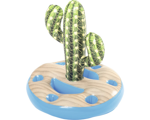 Île gonflable avec cactus
