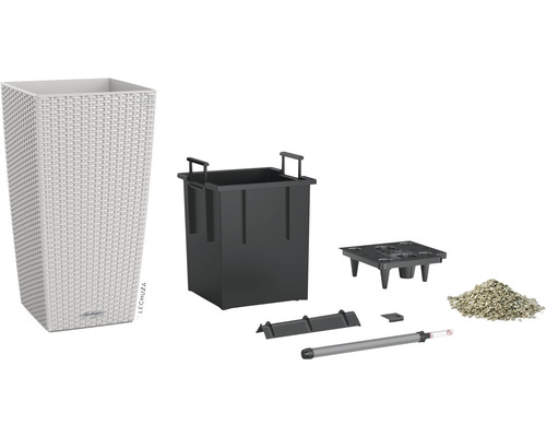 Pot de fleurs avec système d''irrigation et accessoires
