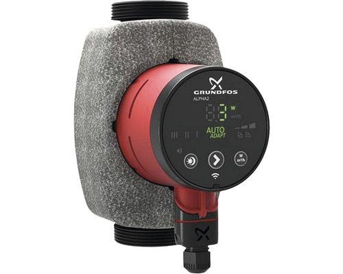 Pompe à rotor noyé haute efficacité Grundfos ALPHA2 32-60 180 mm 2" 99261737 Circulateur de chauffage Grundfos Alpha2