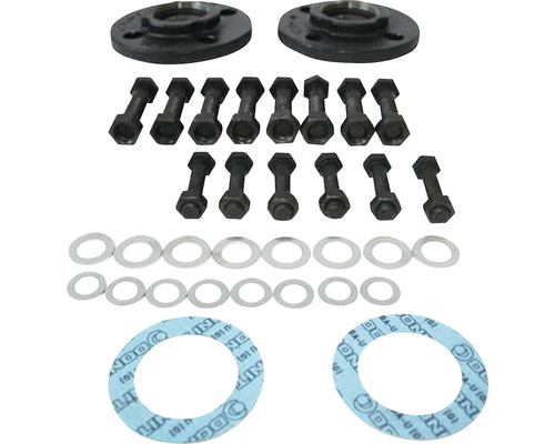 Adaptateur pièce de compensation Grundfos A18 2"xDN 40 PN 6/10 98614387 2 pièces Bride de tuyau avec vis, écrous et joints
