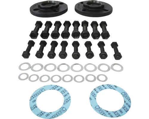 Adaptateur pièce de compensation Grundfos A20 2"xDN 50 PN 6/10 98614411 2 pièces Brides de tuyau avec vis, rondelles et joints d''étanchéité