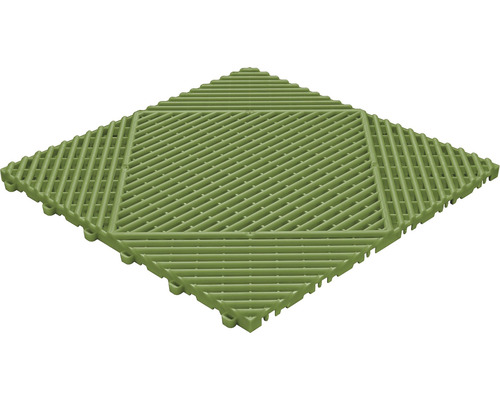 Échantillon de dalle à clipser en plastique florco classic 40 x 40 cm vert-0