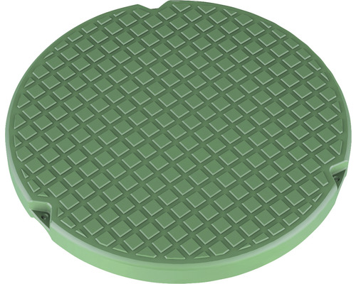 Couvercle de regard de visite rond en plastique avec motif losanges