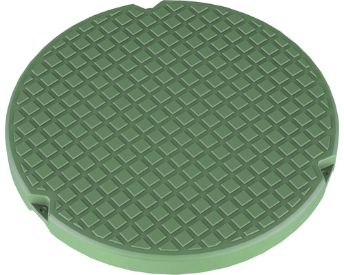 Couvercle de regard rond avec motif en losanges