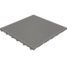 Échantillon de dalle à clipser en plastique florco floor 40 x 40 cm gris