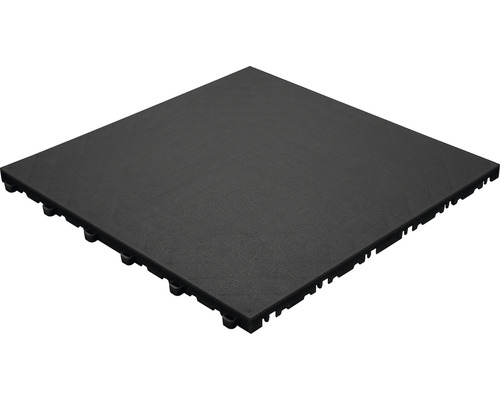 Échantillon de dalle à clipser en plastique florco floor 40 x 40 cm noir