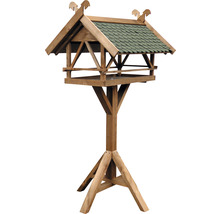 Vogelhaus aus Holz mit Ständer und Dach