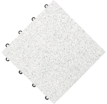 Zwei Bodenfliesen mit Verbindungssystem