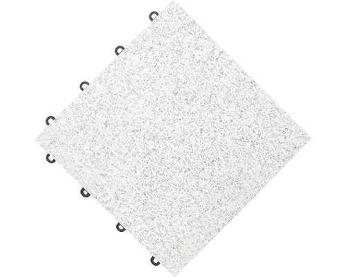 Échantillon de dalle à clipser en pierre véritable granit 30 x 30 cm gris