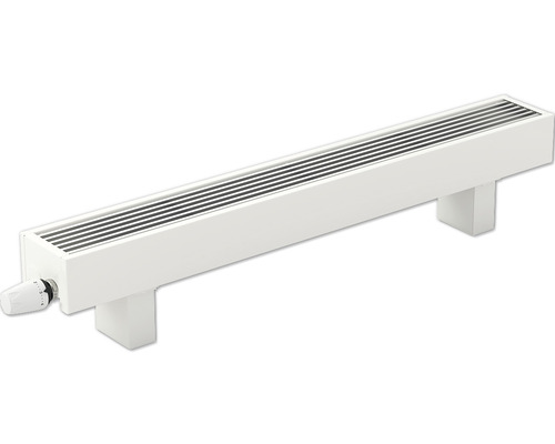 Convecteur indépendant radiateur H 250 x L 600 x p 130 mm blanc, pieds de support compris