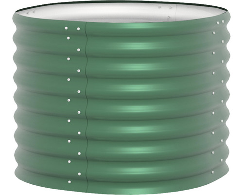 Hochbeet aus Metall mit gewellter Oberfläche