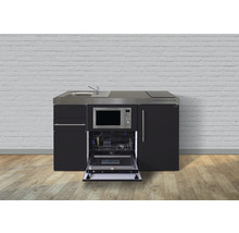 Cuisines Stengel mini-cuisine avec appareils Premiumline 150,0 cm noir mat prémontée variante gauche 1015078168112