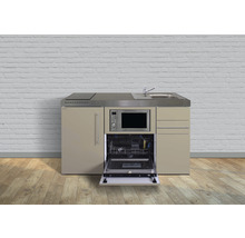 Cuisines Stengel mini-cuisine avec appareils Premiumline 150,0 cm sable mat prémontée variante droite 1015078163111