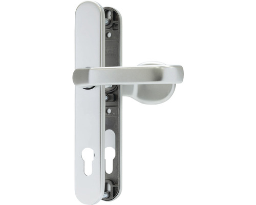 Türbeschlag mit Langschild und Schlüsselöffnung