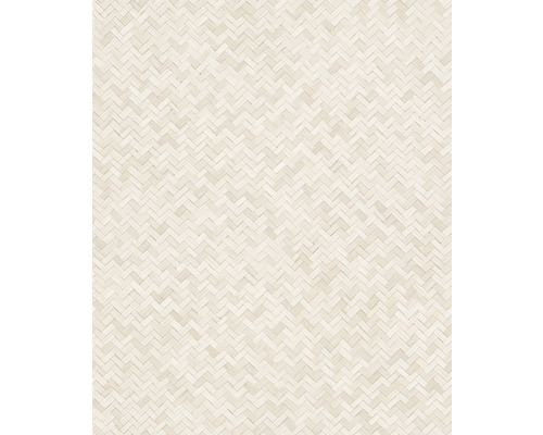Papier peint intissé 33333 Botanica géométrique aspect bois beige