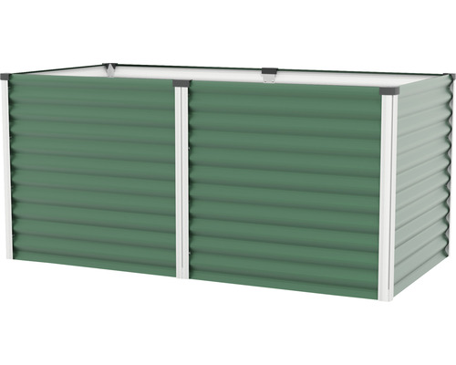 Hochbeet aus Metall mit gerippter Oberfläche