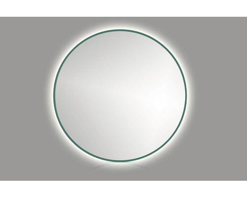 Miroir LED Ø 80 cm vert