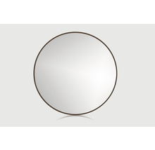 Miroir de salle de bains miroir Cordia ROUND LINE MIRROR Ø 80 cm brun