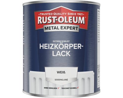 Peinture pour radiateur RUST-OLEUM METAL EXPERT mat satiné blanc 750 ml