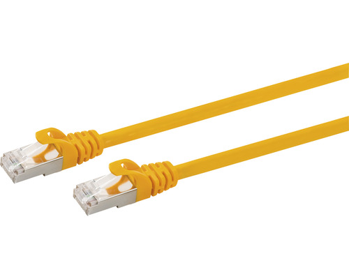 Patchkabel RJ45 CAT.7 S/FTP orange 1 m Gelbes Netzwerkkabel mit RJ45 Steckern