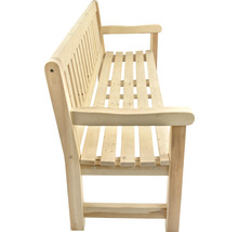 Banc de jardin en bois avec accoudoirs