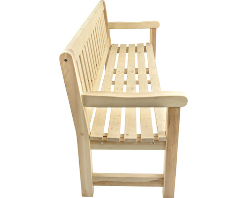 Banc de jardin en bois avec accoudoirs