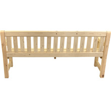 Banc en bois avec dossier à lattes