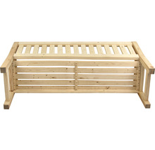 Cadre de banc en bois avec sommier à lattes