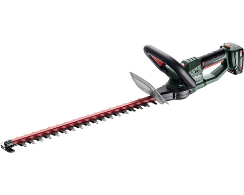 Taille-haie sans fil METABO HS 18LTX 55 avec 2 x batteries 2,0 Ah et chargeur