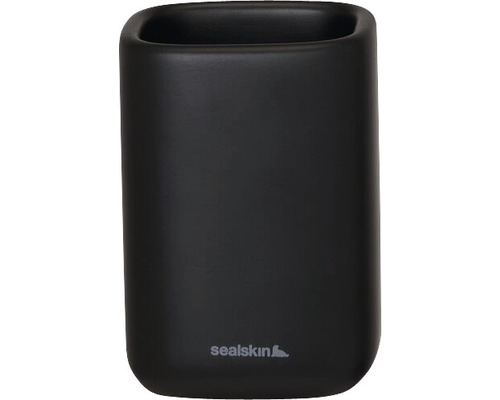 Schwarzer Bad-Utensilienhalter