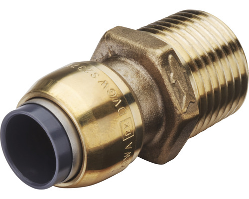 Raccord à enficher SharkBite jonction i/e 12 mm x 1/2“ SBE111215M Raccord de tuyau en laiton avec filetage