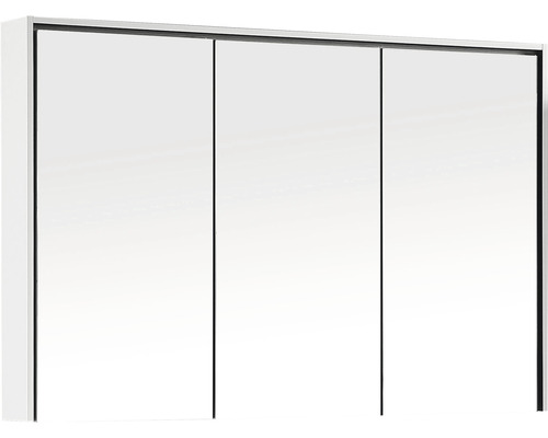 Spiegelschrank Differnz Providence 120 x 16 x 70 cm weiß 3-türig